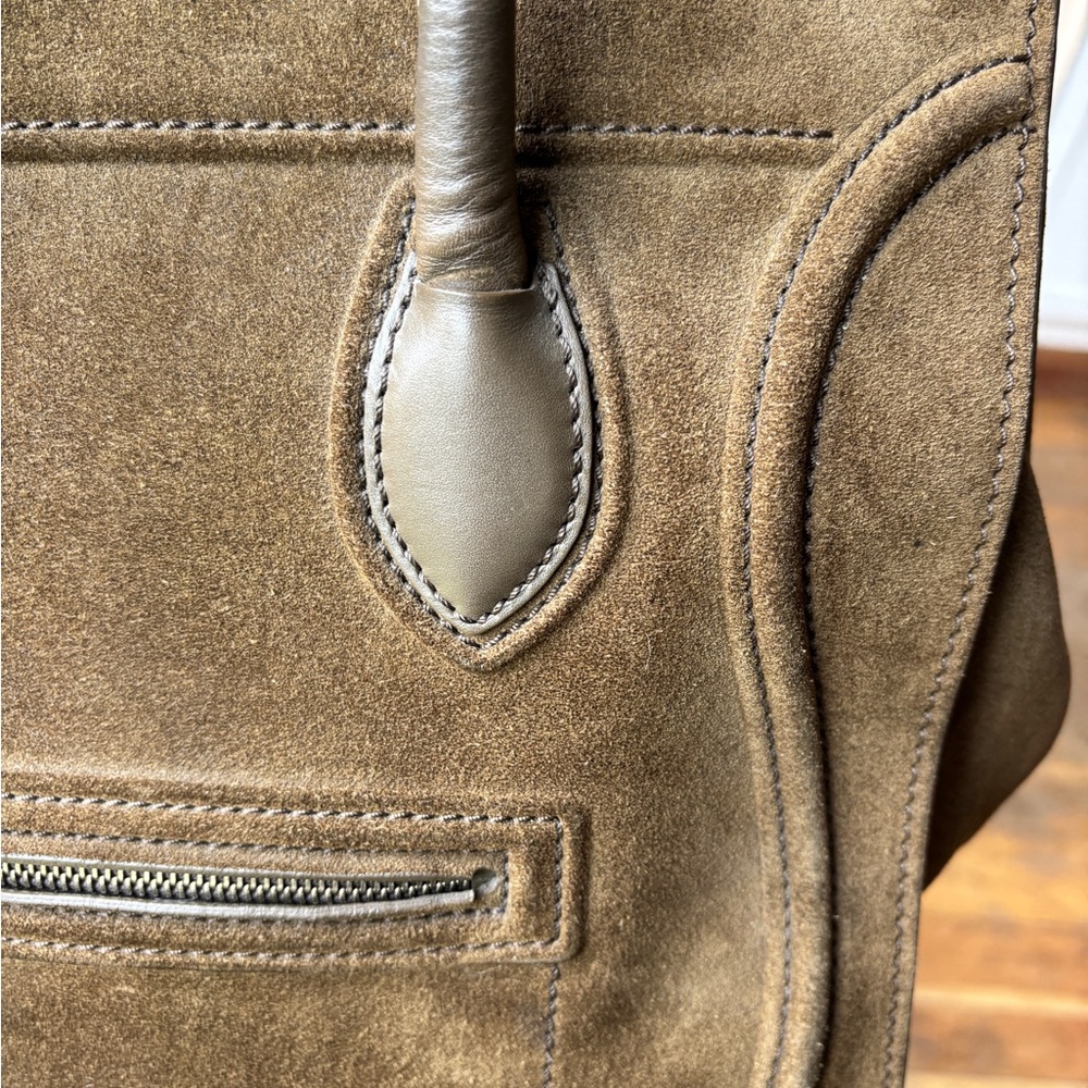Celine Luggage Phantom Suede Tote Bag - Picture 8 of 16